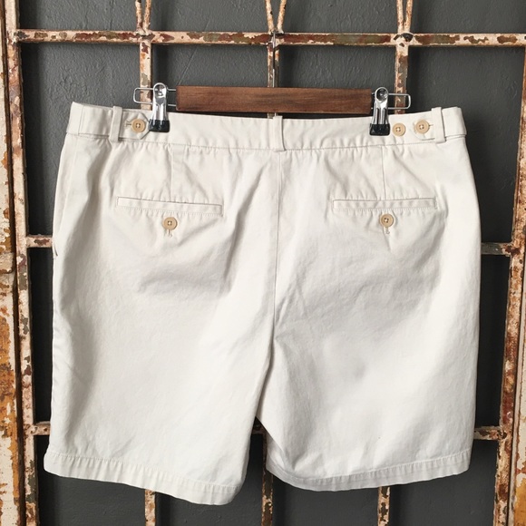 Talbots Cream Colored Shorts Size 12 - Picture 2 of 5